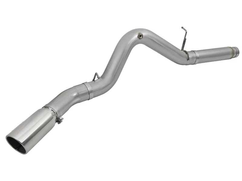 aFe LARGE Bore HD 5-Zoll-Auspuff DPF-Back SS mit Pol-Tipps 16-17 GM Diesel LKW V8-6,6L (td) LML/L5P