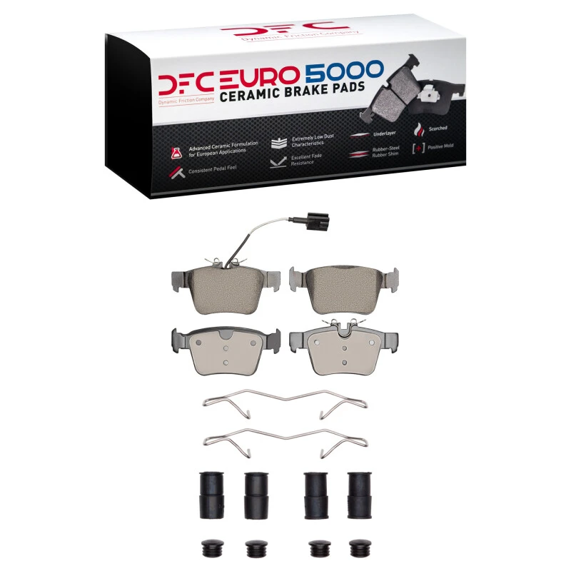 DFC 17-24 Maserati Ghibli Rear Euro 5000 Ceramic Brake Pads and Hardware Kit