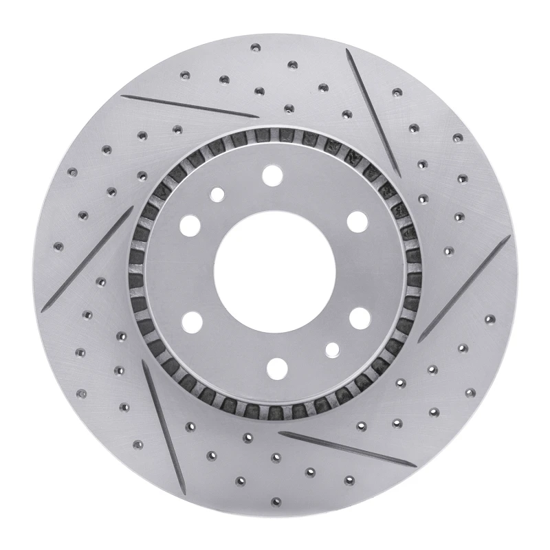DFC 02-09 Buick Rainier Front Right Drilled & Slotted Geoperformance Rotor