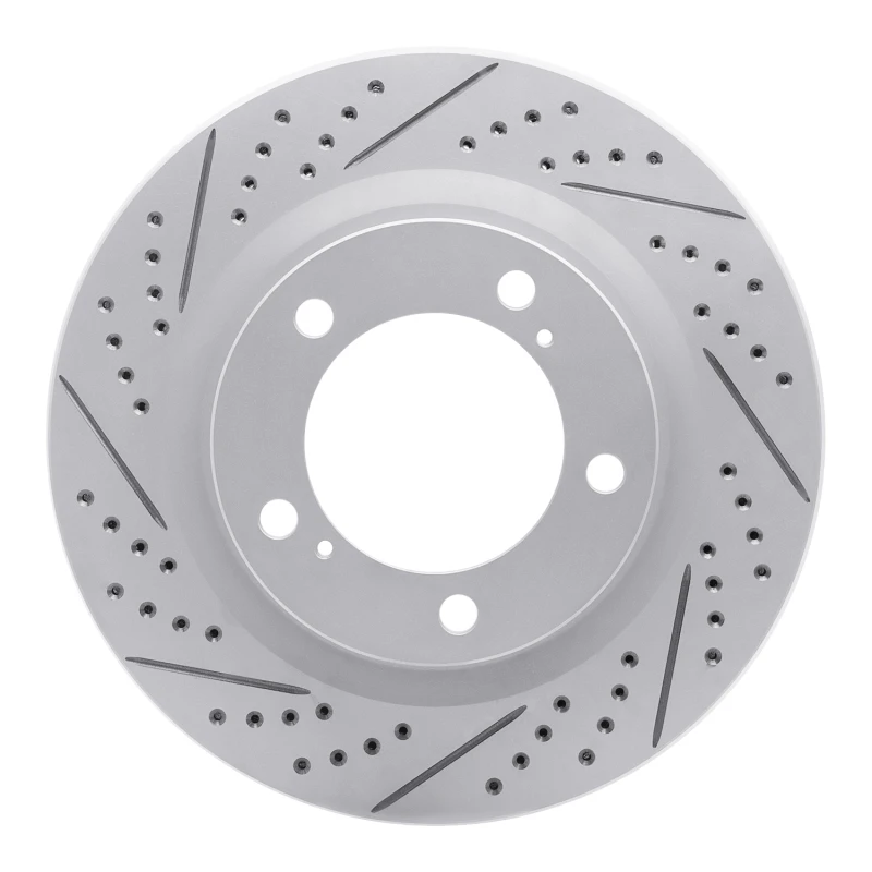 DFC 07-22 Lexus LX570 Front Left Drilled & Slotted Geoperformance Rotor