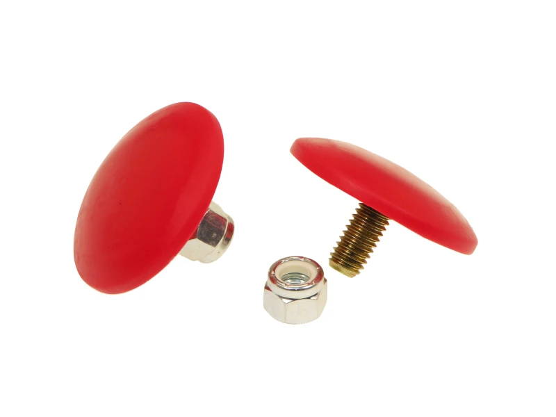 Prothane Universal Federwegsbegrenzer 3/8X2 Ultra Thin Button - Rot
