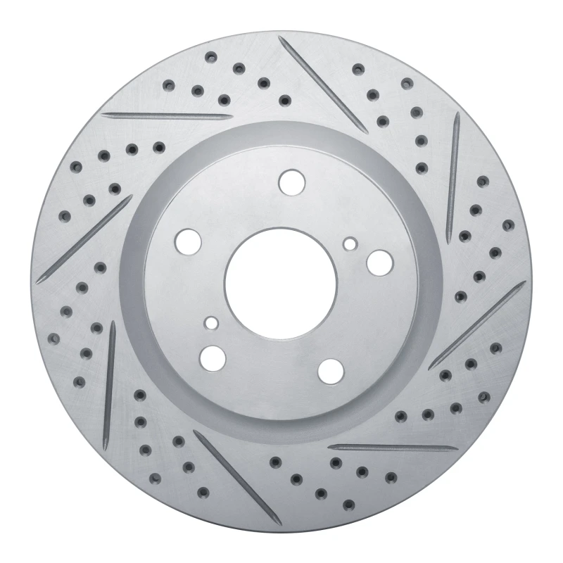 DFC 06-20 Lexus ES300H Front Right Drilled & Slotted Geoperformance Rotor