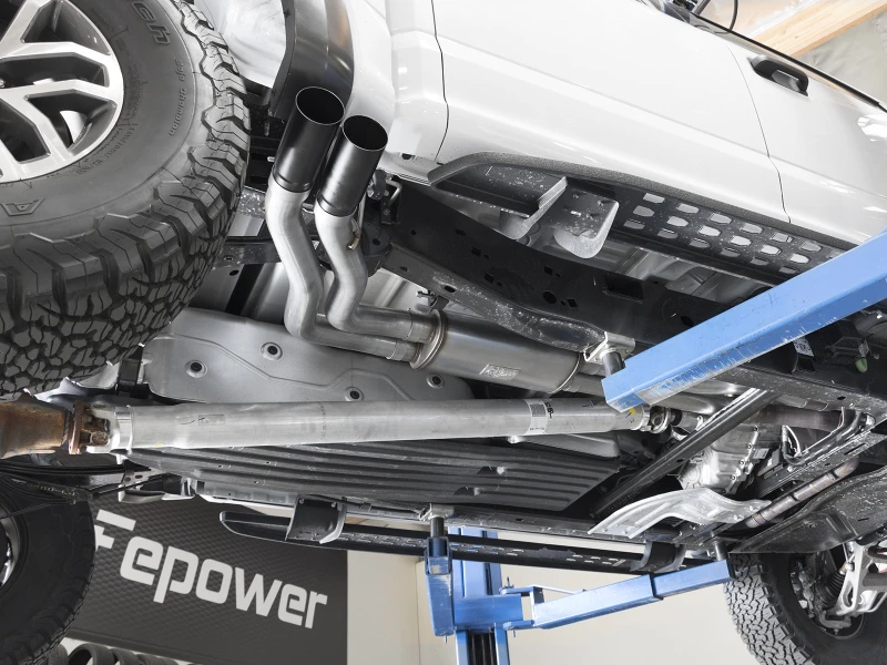 aFe POWER Rebel Series 3 Zoll 409 SS Kat Abgasanlage mit schwarzen Endrohren 17 Ford F-150 Raptor V6-3.5L