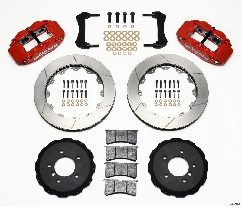 Wilwood Narrow Superlite 6R Vordere Bremsanlage 13,06 Zoll Rot E36 BMW M3
