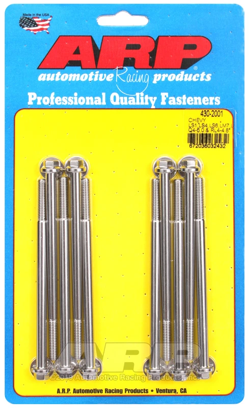 ARP Hex-Einlasskrümmerschrauben-Kit für Chevy LS1/LS4/LS6/LM7 5.5, LQ4-6.0 & RL4-4.8