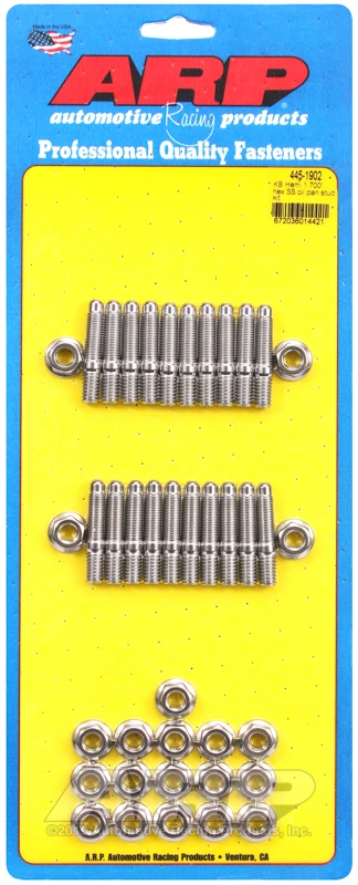 ARP KB Hemi 1.700in Edelstahl Sechskant Ölwanne Schraubensatz