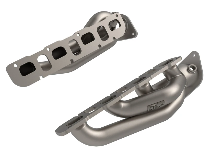 aFe Twisted Steel 2021+ Jeep Wrangler 392 JL 6.4L V8 Headers - Titanium Cerakote