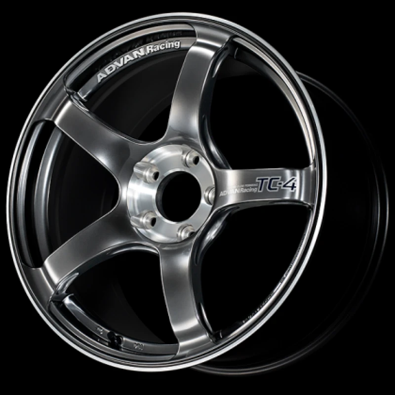 Advan TC4-SE 18x8.5 +45 5x100 Racing Hyper Black and Diamond Cut Wheel