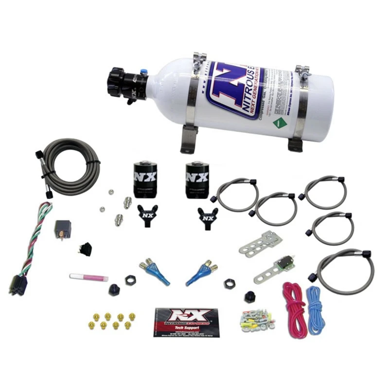 Nitrous Express Dodge EFI Vollrennsport Dual Düsen Nitrous Kit (100-300PS) mit 5lb Flasche