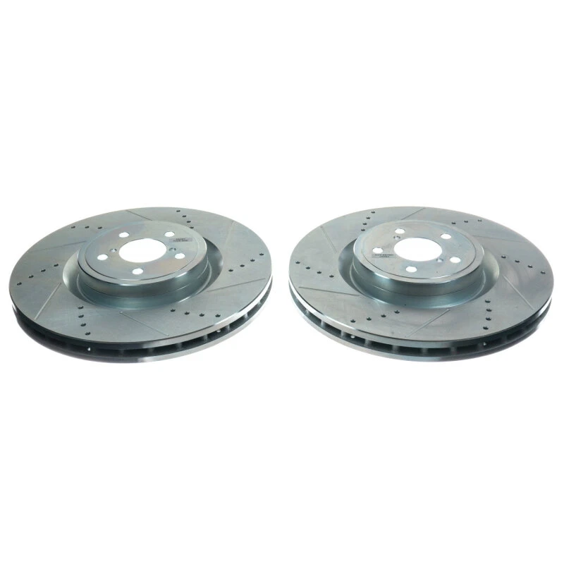 Power Stop Evolution Drilled & Slotted Rotors - Pair for 2004 Subaru Impreza Front