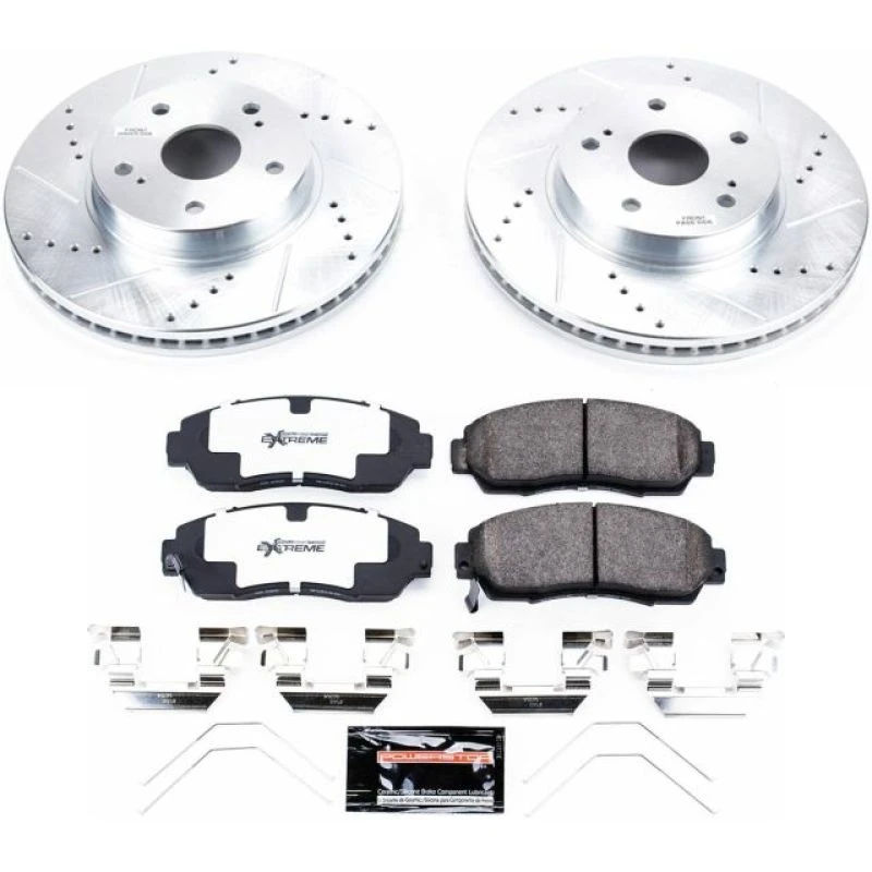 Power Stop Front Z26 Street Warrior Brake Kit for 15-18 Subaru Legacy