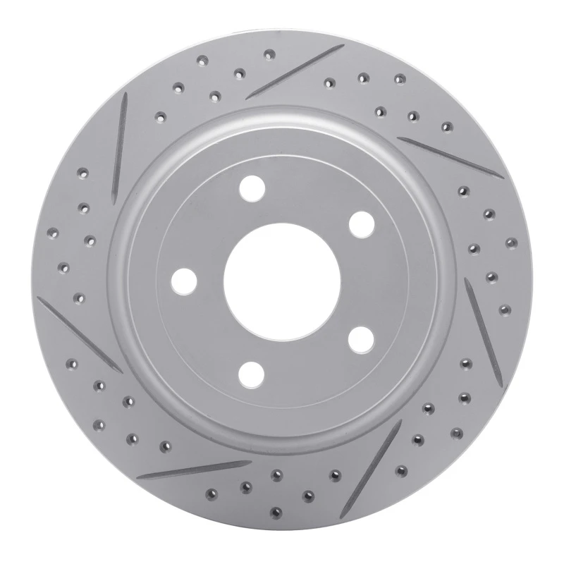 DFC 08-10 Chevrolet Cobalt Rear Left Drilled & Slotted Geoperformance Rotor