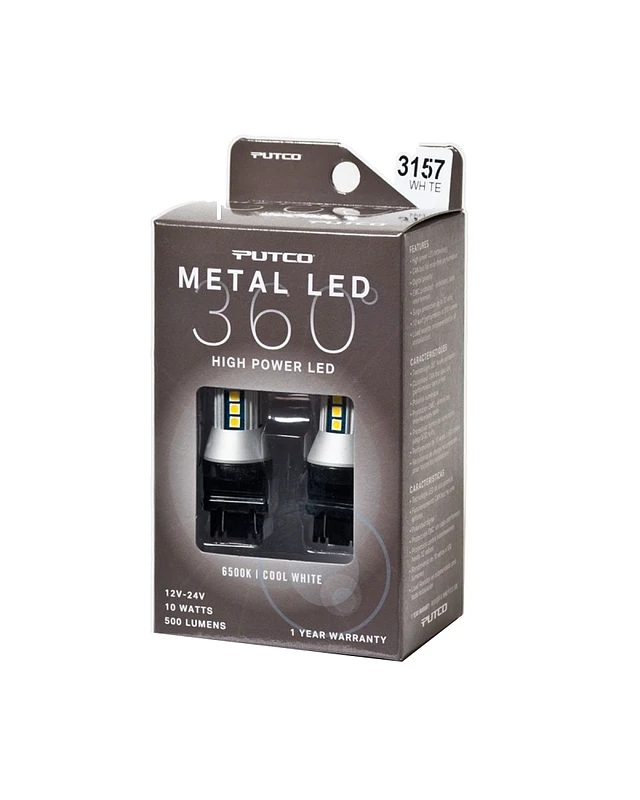 Putco 3157 - Weißes Metall 360 LED