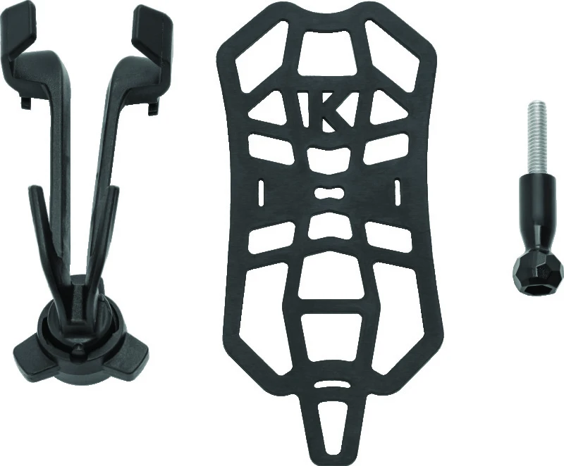 Kuryakyn Free-Flex Device Holder Perch Screw Mount Black