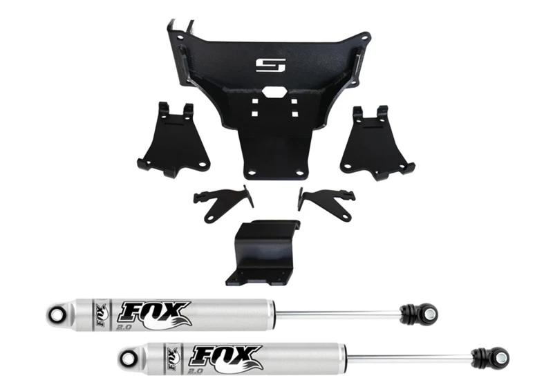 Superlift Dual Steering Stabilizer Kit with Fox 2.0 Shocks for 2005-2022 Ford F-250/F-350 4WD (No Lift Required)