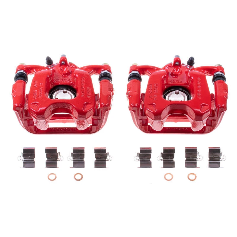 powerstop_S5536-679685dac4f75 Power Stop 16-18 Fiat 500X Rear Red Calipers w/Brackets - Pair