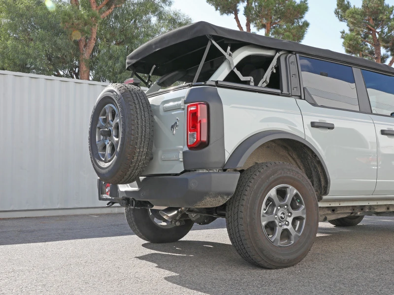 aFe Apollo GT 3 Zoll 409 SS Cat-Back Auspuff 2021 Ford Bronco L4-2,3L (t)/V6-2,7L (tt) mit polierten Tips