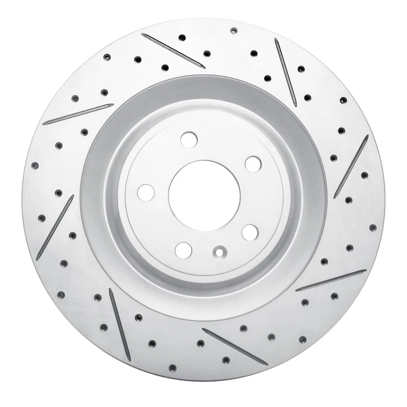 DFC 15-18 Porsche Macan Rear Right Drilled & Slotted Geoperformance Rotor