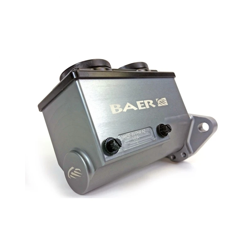 Baer Brakes GM/Ford 1in Bore Baer Brakes Remaster 2-Bolt Left Port Master Cylinder Assembly - Gray