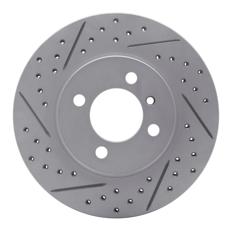 DFC 84-91 BMW 325 Front Left Drilled & Slotted Geoperformance Rotor
