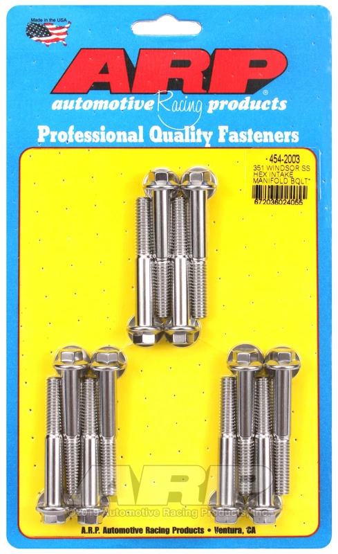 ARP SB Ford 351W SS Hex Einlasskrümmerschrauben-Kit für Ford 351W