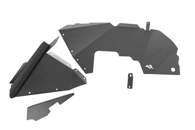Rugged Ridge Innere Fender-Verkleidungen vorne aus Aluminium schwarz für Jeep Wrangler JL 18-20