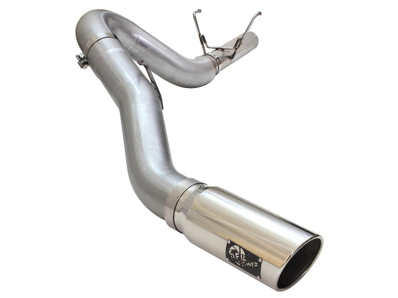 aFe MACHForce XP Auspuff Large Bore 5in DPF-Back Alu. 13-15 Dodge Trucks L6-6.7L (td) *Polierter Endschalldämpfer