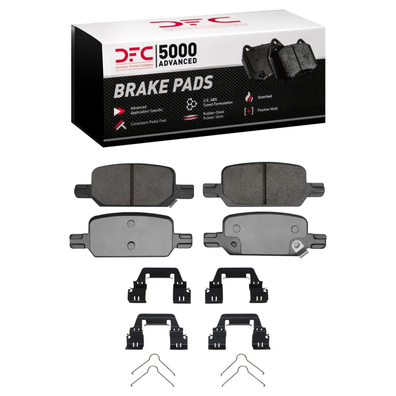 DFC 21-22 Chevrolet Colorado Rear 5000 Advanced Ceramic Brake Pads and Hardware Kit