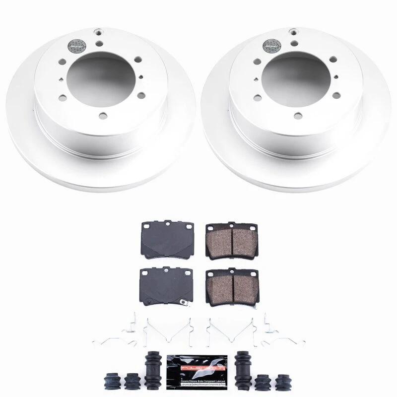 Power Stop 97-04 Mitsubishi Montero Sport Rear Z23 Coated Brake Kit