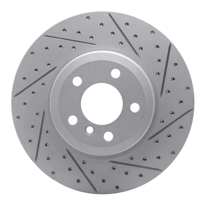 DFC 07-19 BMW X6 Rear Right Drilled & Slotted Geoperformance Rotor