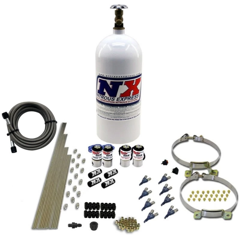 Nitrous Express Mainline Direct Port EFI Press Nitrous Kit mit 10lb Flasche