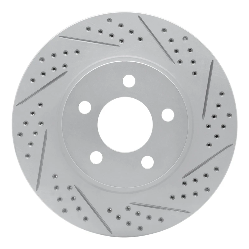 DFC 01-11 Ford Explorer Sport Front Right Drilled & Slotted Geoperformance Rotor