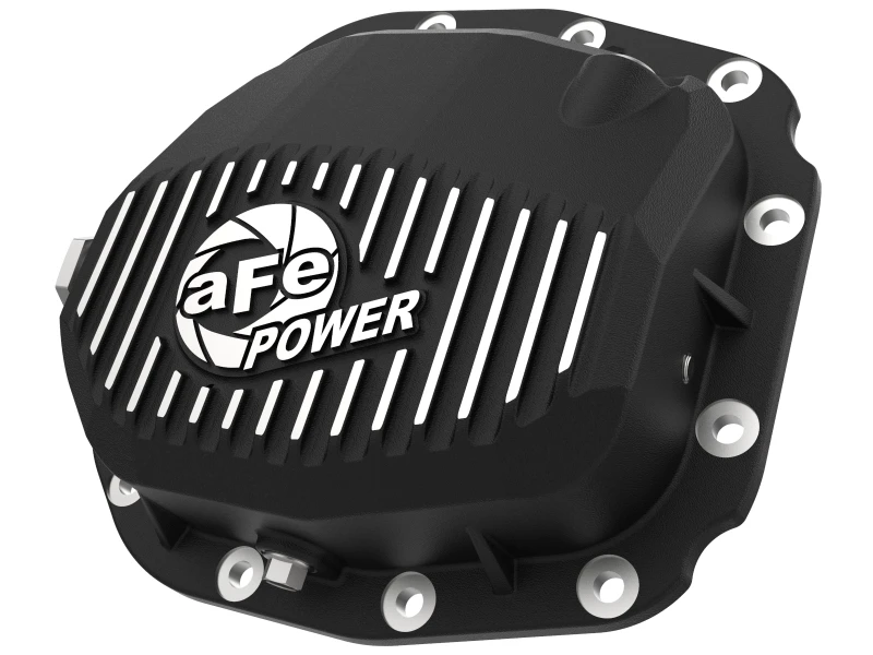 aFe Pro Series Hinterachsabdeckung Schwarz mit Rippen 15-19 Ford F-150 (mit Super 8.8 Hinterachsen)