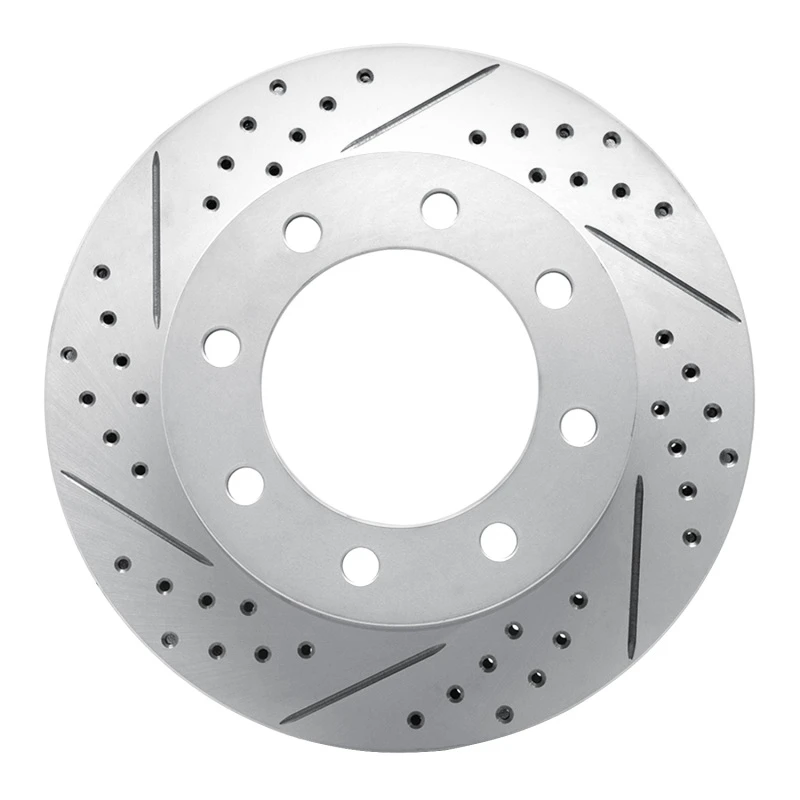 DFC 05-12 Ford F-350 Super Duty 2WD Front Left Drilled & Slotted Geoperformance Rotor