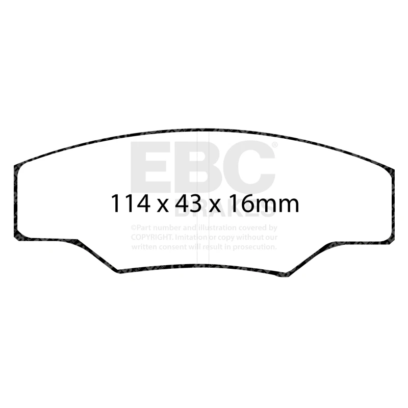 EBC Racing Alcon H-Type RC4463 Calipers / AP Racing CP3228/CP5147 Calipers RP-X Brake Pads