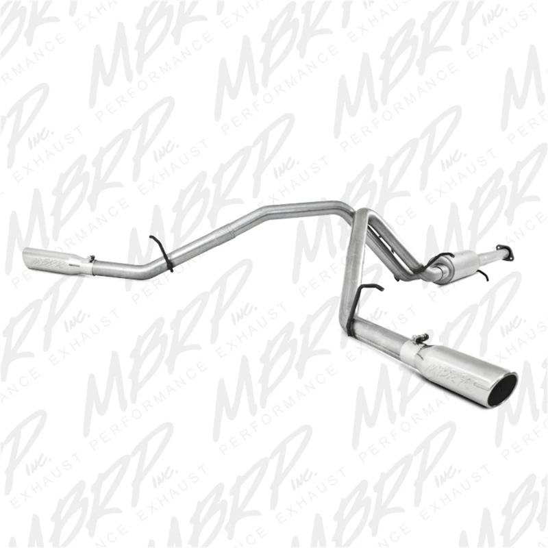 MBRP 2007-2008 Chev/GMC 1500 (Next Gen.) CC EC (exkl. 8-Bett) 4,8/5,3L/6,0L Kat-Back-Dual-Split