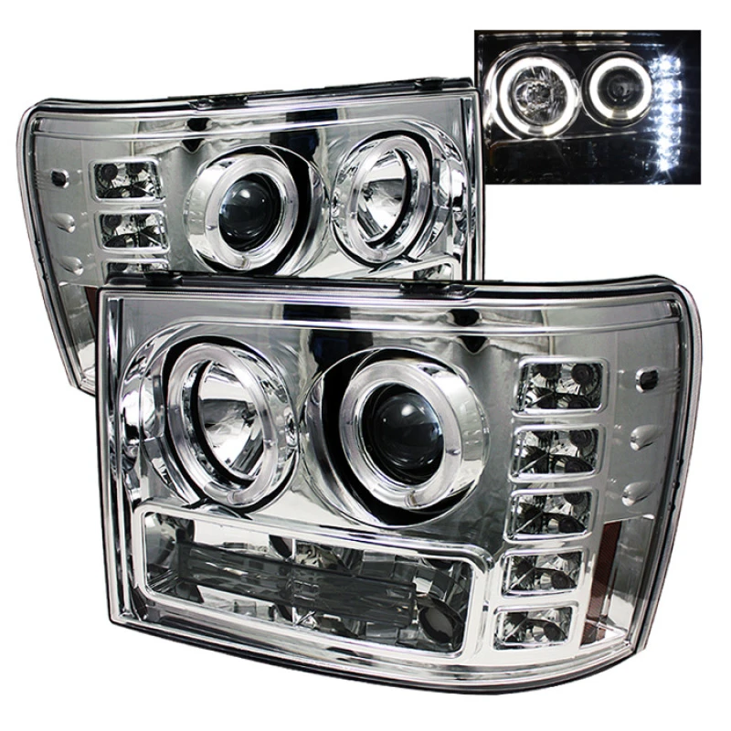 spyder_5010612-6794cf97c950f Spyder GMC Sierra 1500/2500/3500 07-13 Projector Headlights LED Halo- LED Chrome PRO-YD-GS07-HL-C