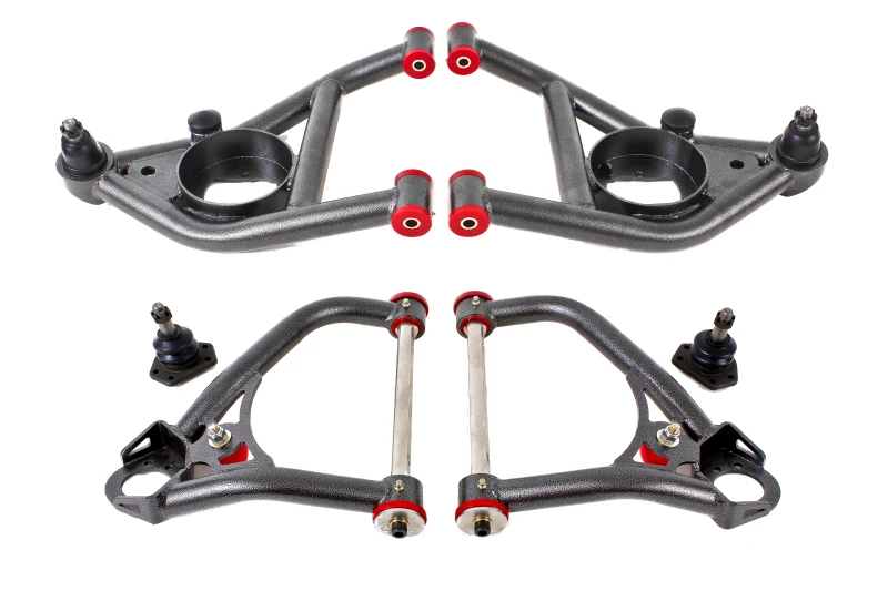 BMR 67-69 1. Generation F-Body Ober- und Unter-A-Arm Kit - Schwarz Hammertone