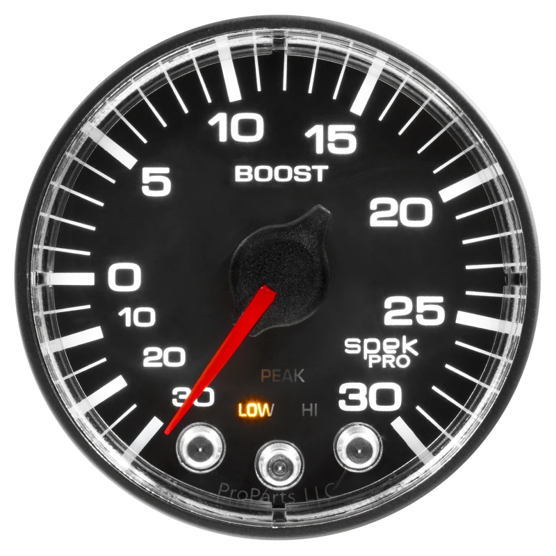 Autometer Spek-Pro 52.4mm 30inHG-30PSI Digital Stepper Motor Vac/Boost Gauge