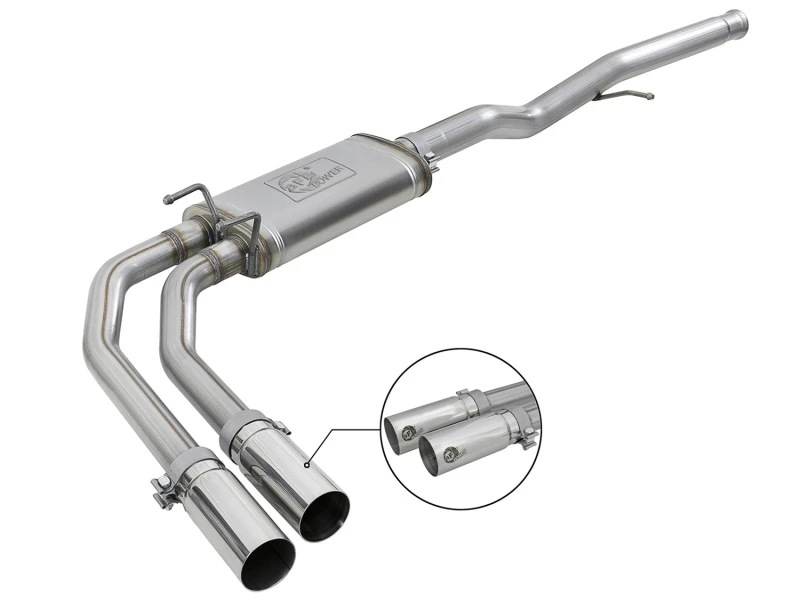 afe_49-44098-P-6792c7d213101 aFe Rebel Series 3in-2.5in 409 SS Cat-Back Auspuff 09-18 GM Silverado/Sierra 1500 V6-4.3L / V8-4.6L