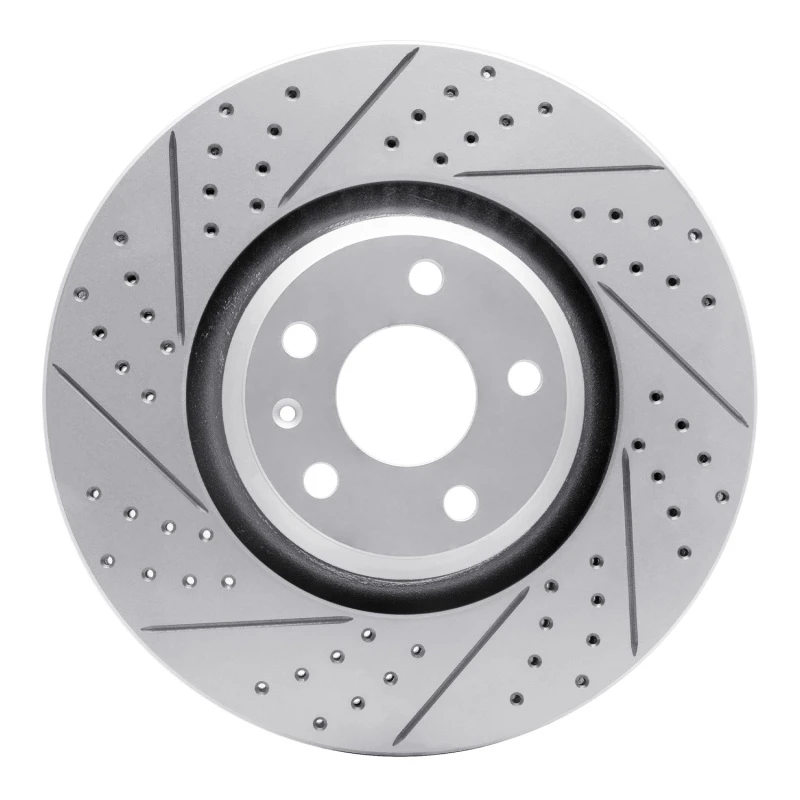 DFC 08-11 Audi Tt Quattro Front Left Drilled & Slotted Geoperformance Rotor