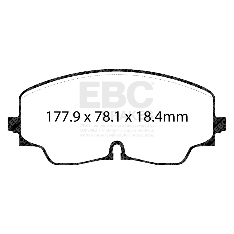 EBC 2022+ Volkswagen Golf R (Mk8) Bluestuff Front Brake Pads