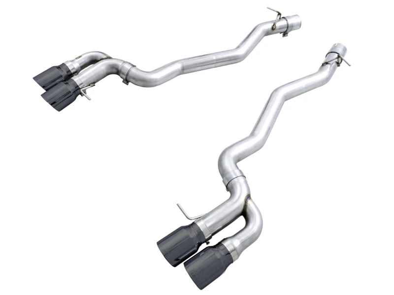 AWE Tuning 18-19 BMW F90 M5 Track Edition Axle-Back Auspuff- Schwarze Diamant-Spitzen