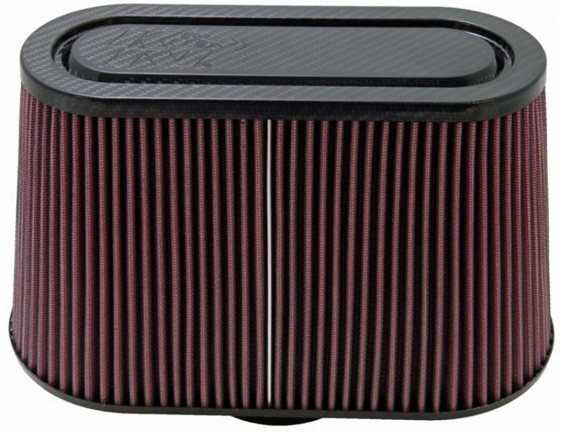 K&N Universal-Filter mit Carbon-Faser-Deckel und -Basis - 12 Zoll Basis-Außenlänge x 6 Zoll Basis-Außenbreite x 7 Zoll H