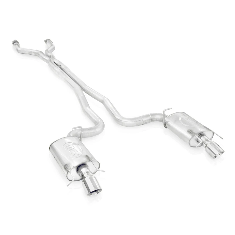 Stainless Works 2009-15 Cadillac CTS-V Kombi 3-Zoll-Kat-Back-System X-Pipe Kammer-Schalldämpfer 4-Zoll-Tipps