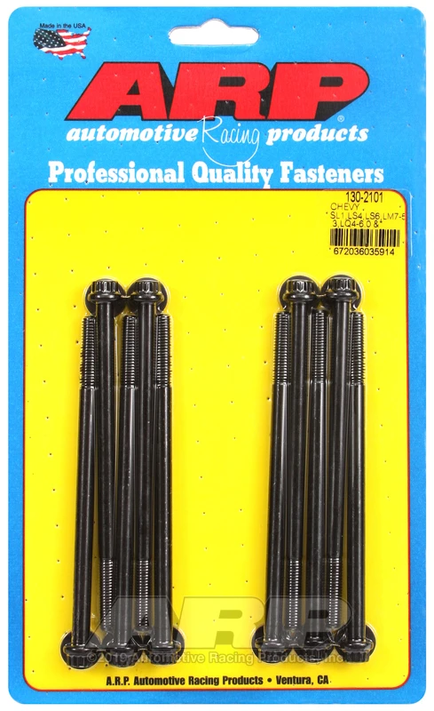 ARP Ansaugkrümmerschrauben-Kit für Chevy LS1, LS4, LS6, LM7-5.3, LQ4-6.0 und RL4-4.8