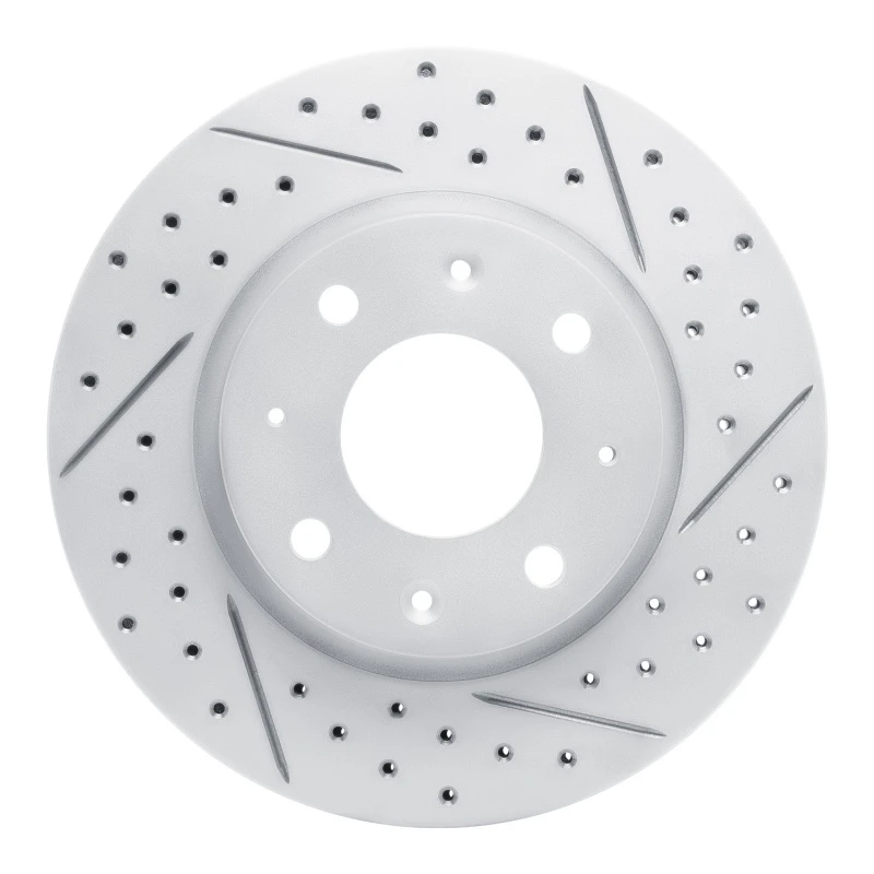 DFC 04-09 Kia Spectra Front Right Drilled & Slotted Geoperformance Rotor