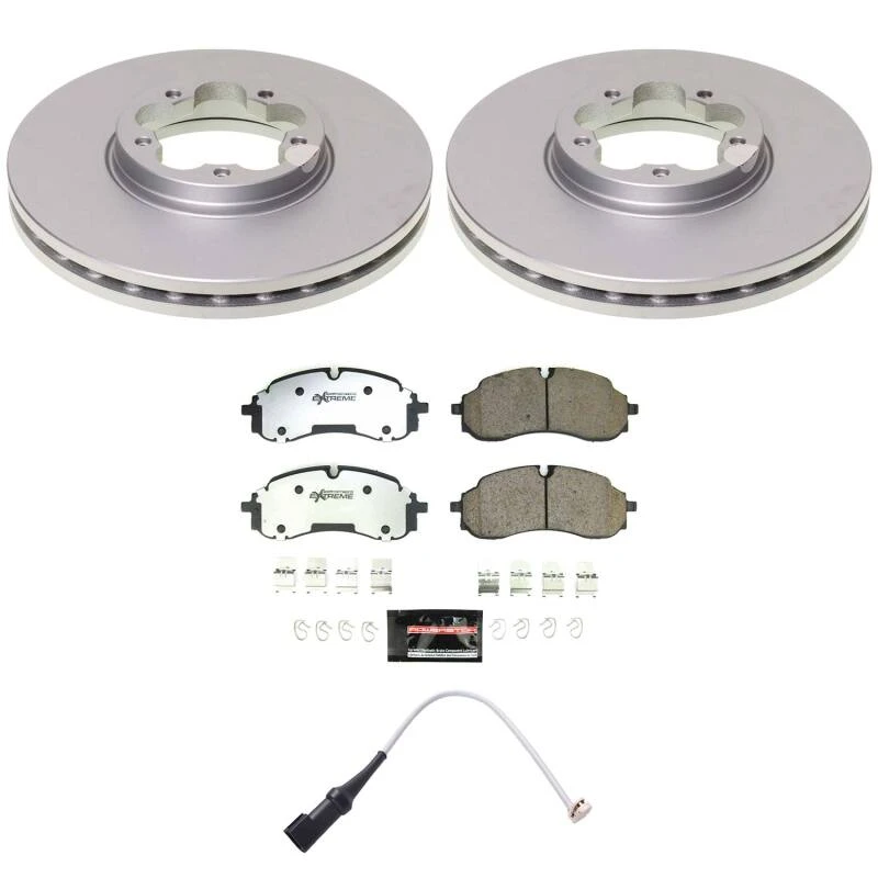 Power Stop 22-24 Ford E-Transit Front Z36 Coated Truck & Tow Brake Kit