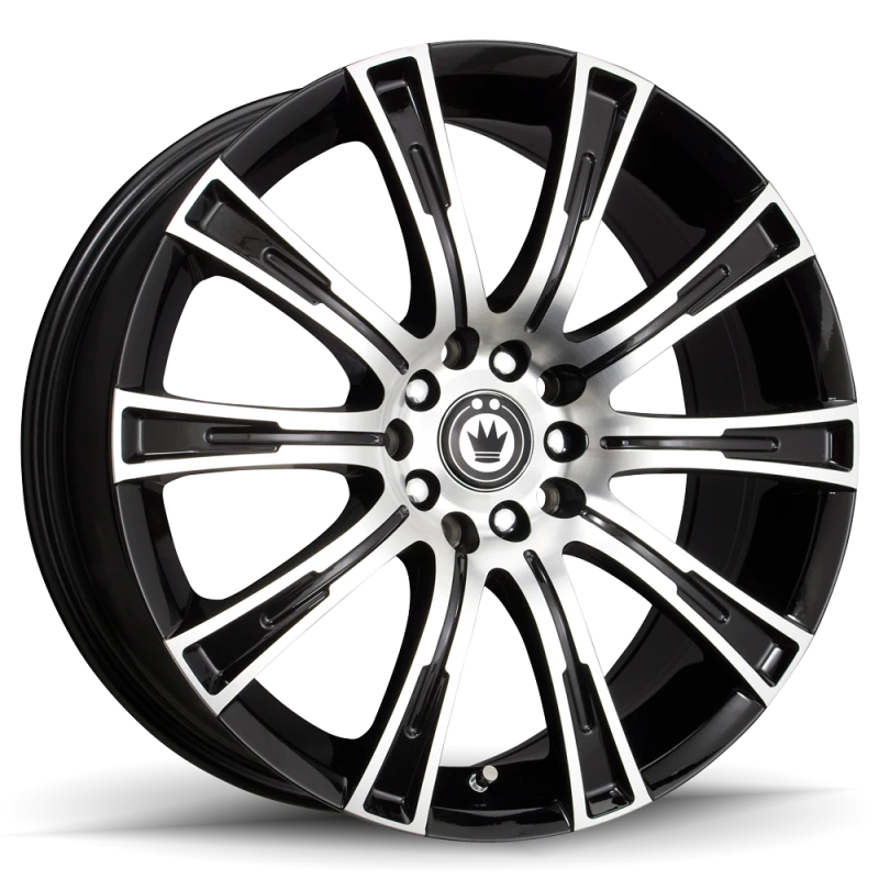 Konig Crown 18x8 5x114.3 ET40 Black Machine Face