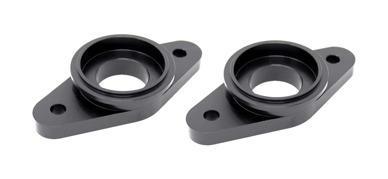 Torque Solution Billet Stock to Tial Blowoff Valve Adapter (Schwarz): für Nissan GTR R35 ALL